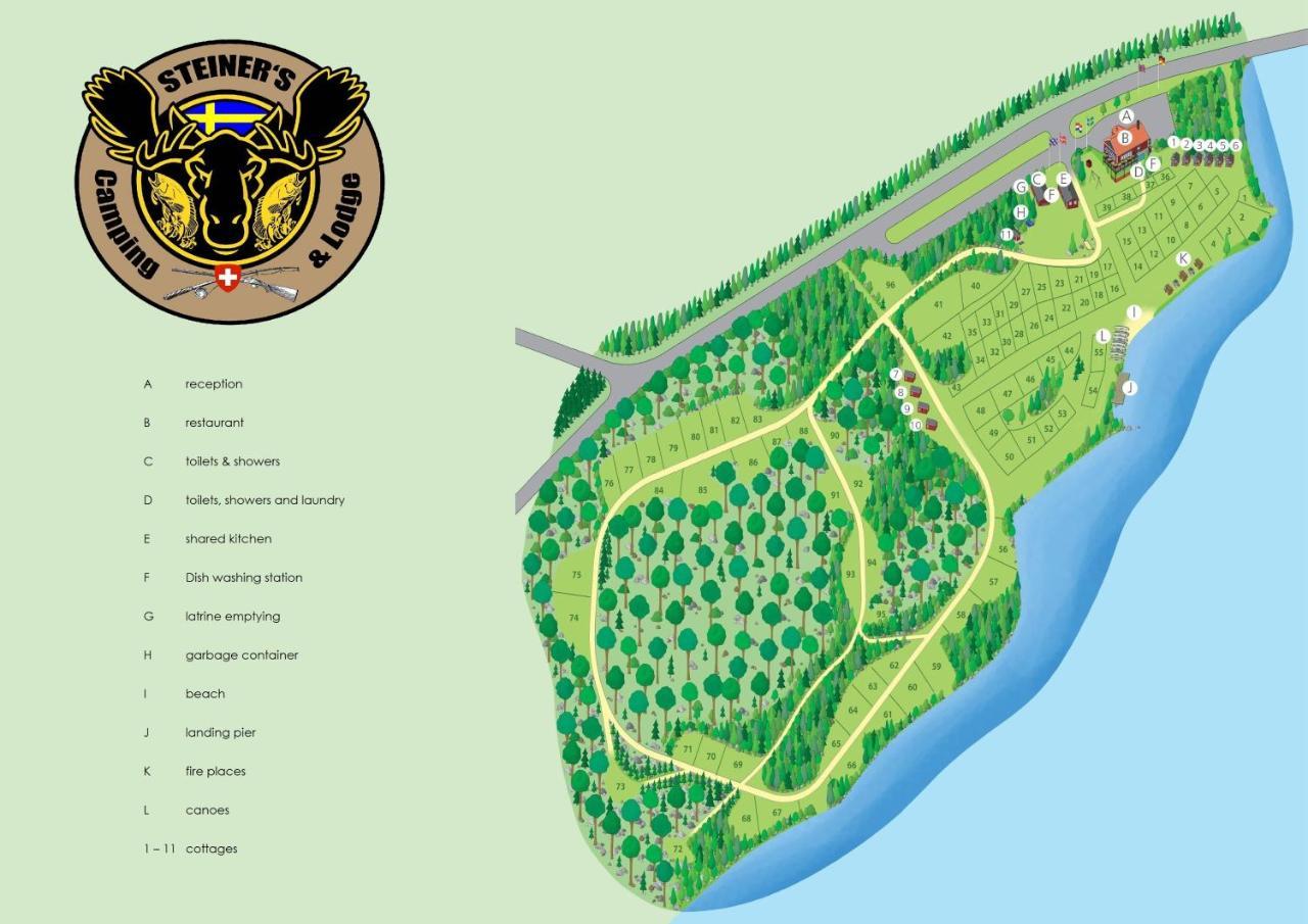 Steiner'S Camping & Lodge Johannisholm Eksteriør billede